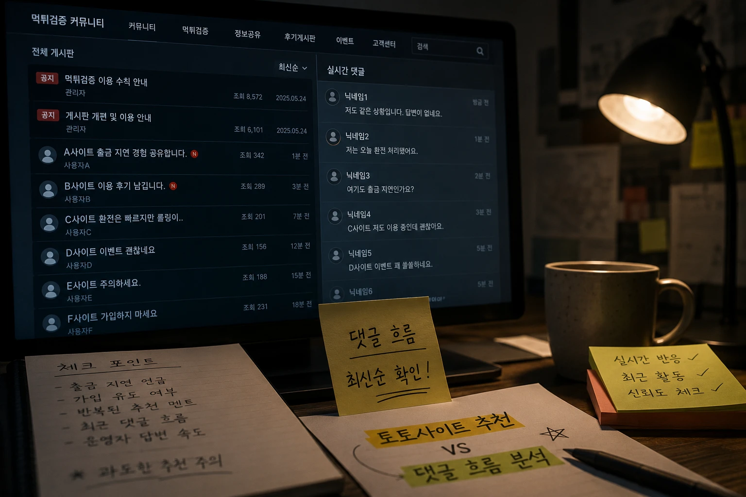 최근 댓글 흐름과 실시간 반응 패턴을 분석하는 디지털 커뮤니티 분위기