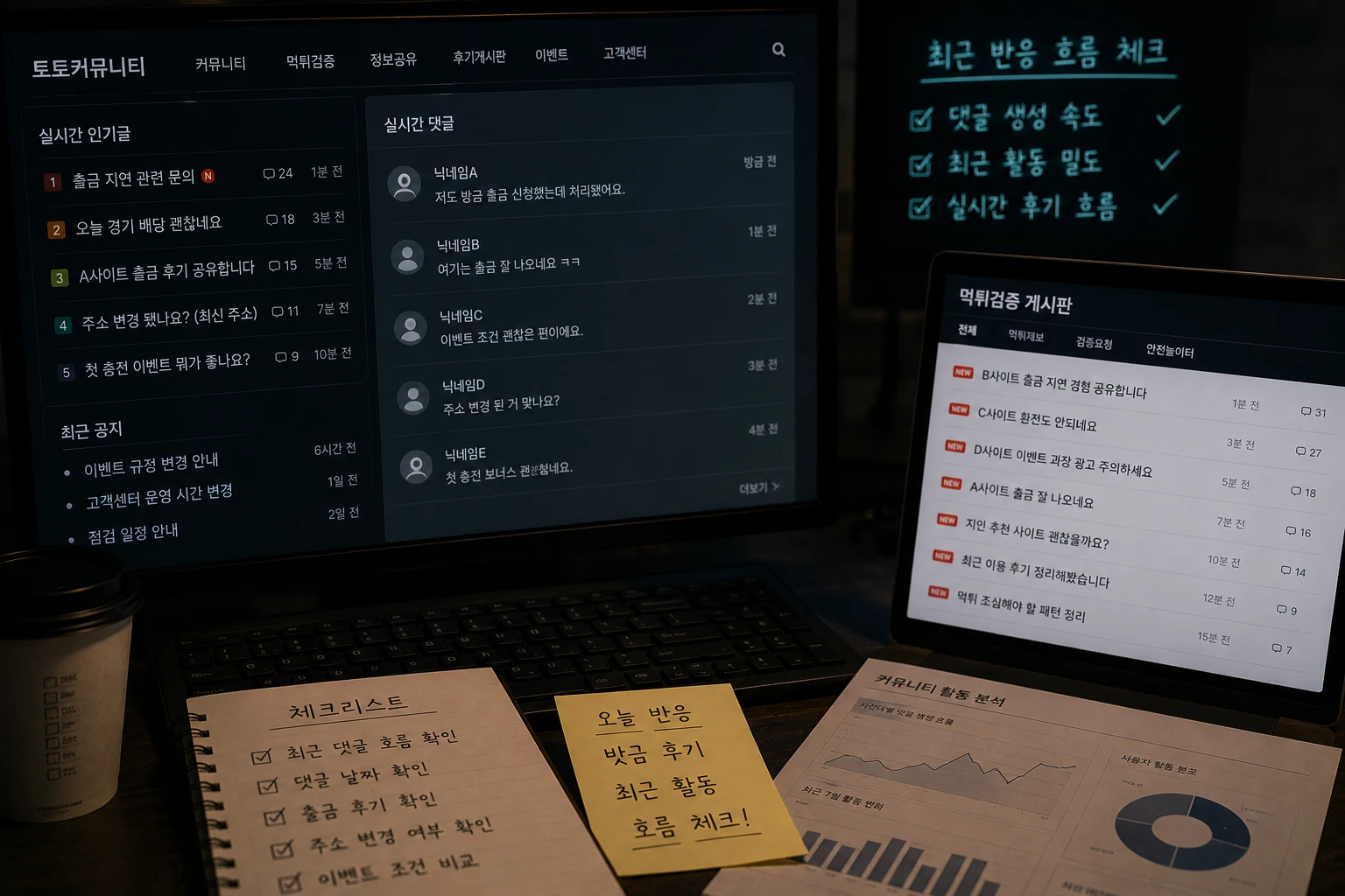 토토커뮤니티 최근 반응과 댓글 흐름을 분석하는 디지털 플랫폼 분위기